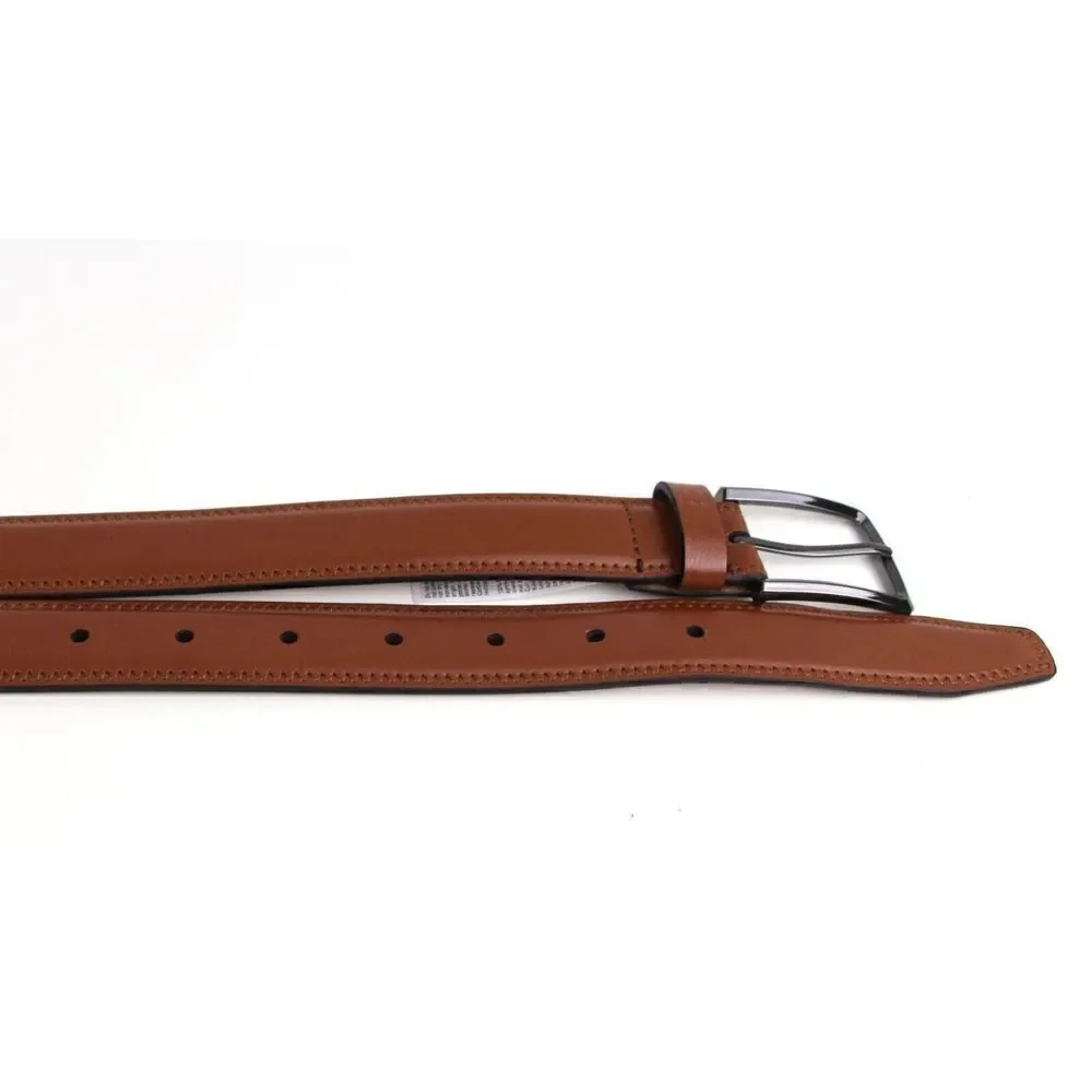 River Island TAN BROWN GENUINE LEATHER 1 1/8